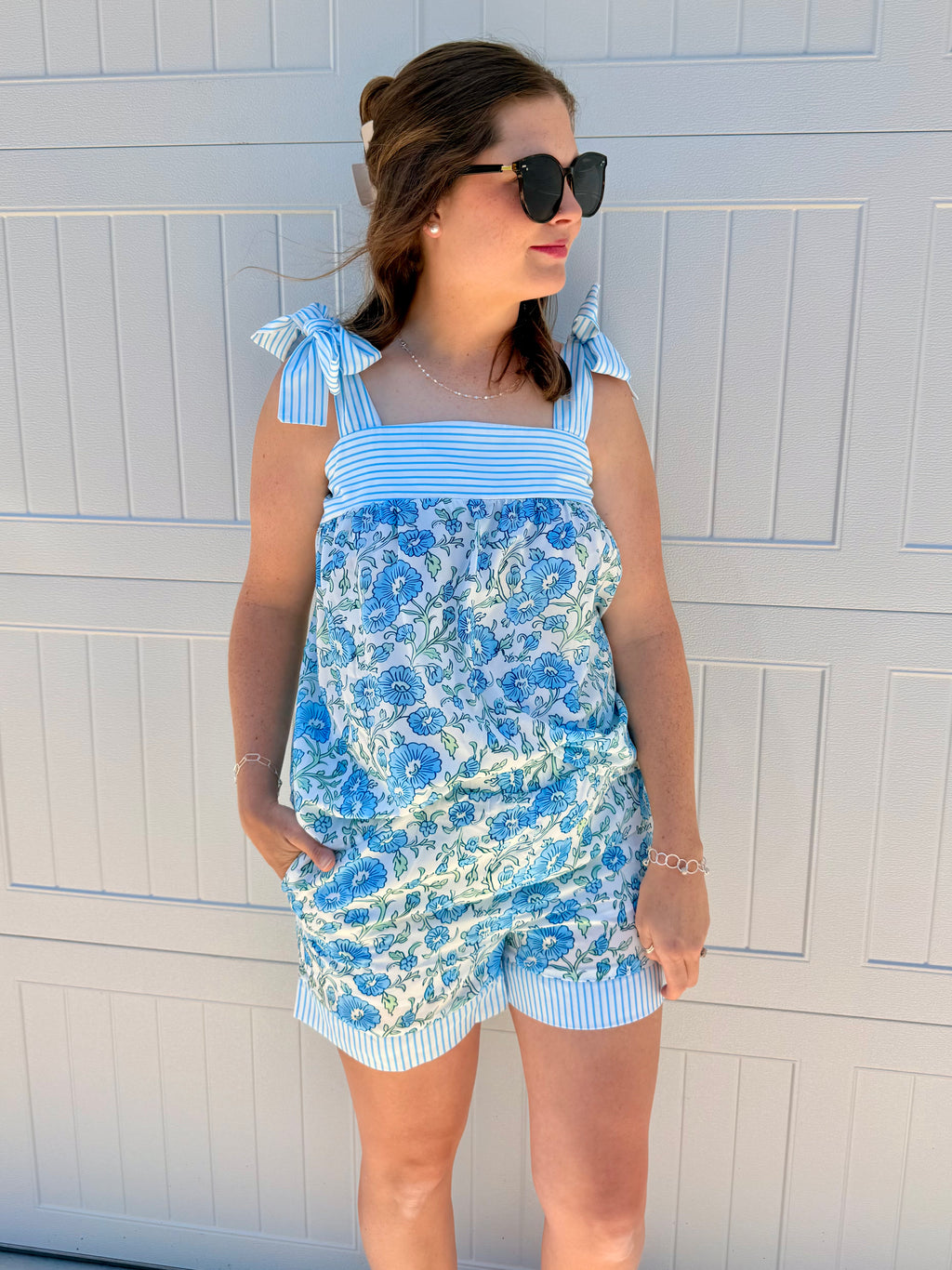 Floral Striped Patchwork Set