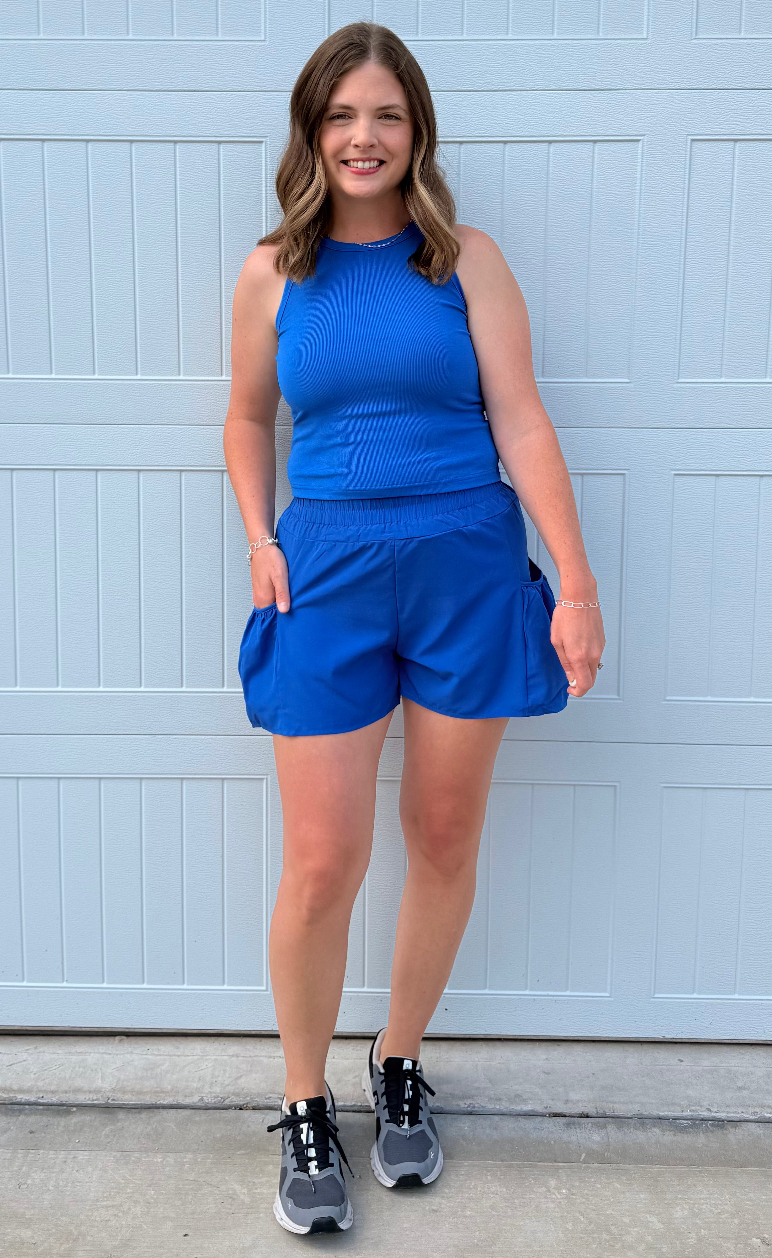 Ribbed Tank & Pocket Shorts Set