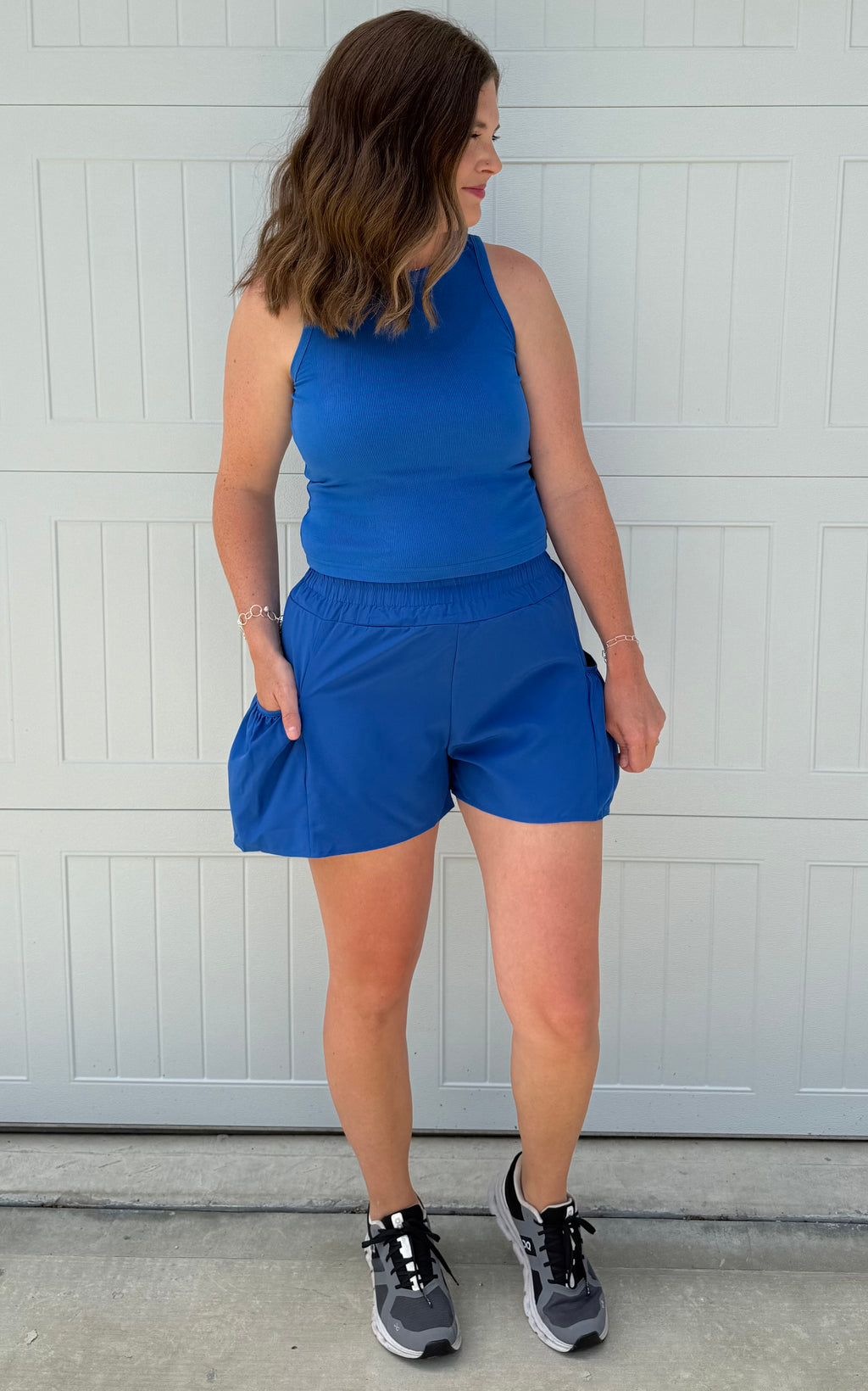 Ribbed Tank & Pocket Shorts Set