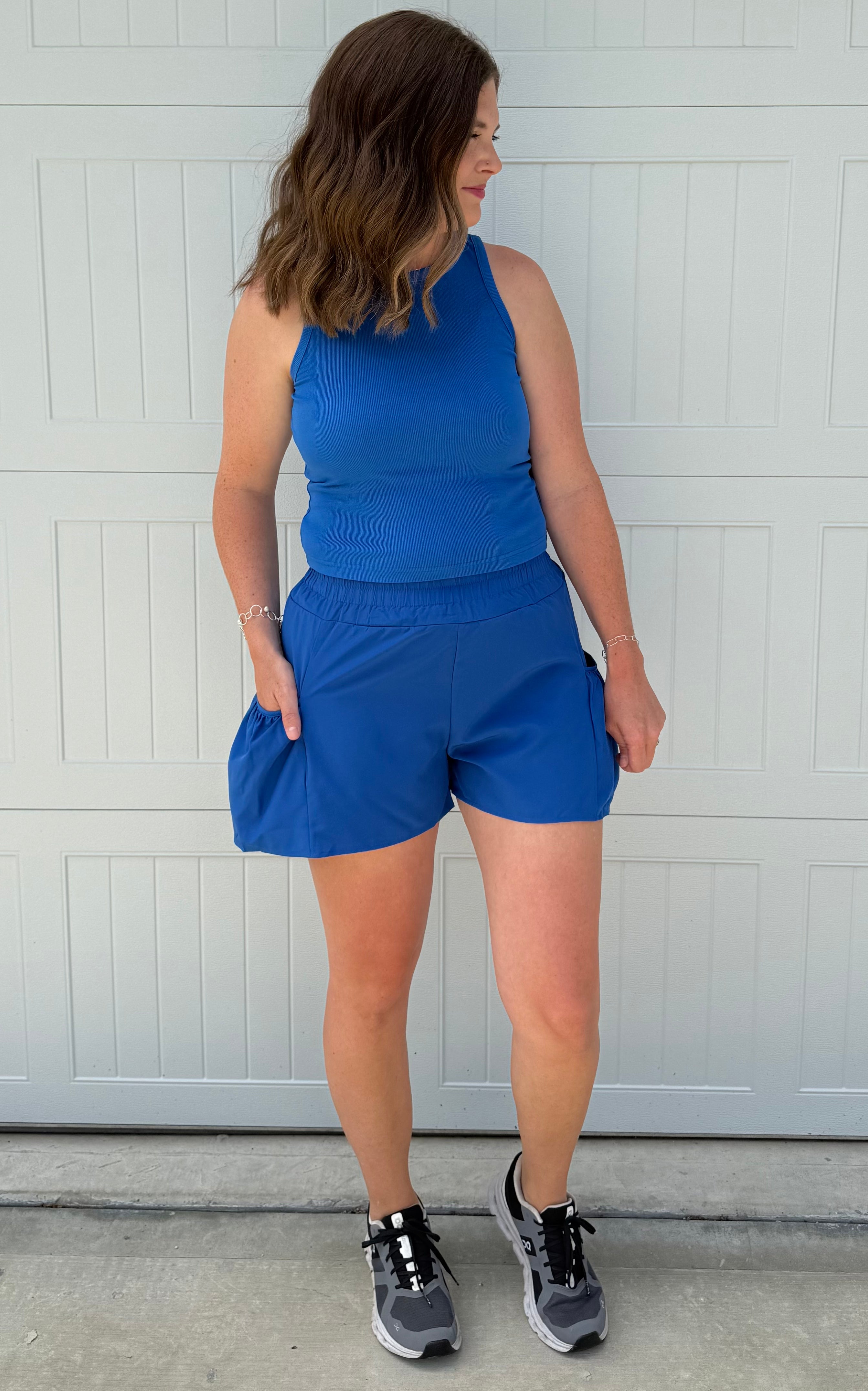 Ribbed Tank & Pocket Shorts Set